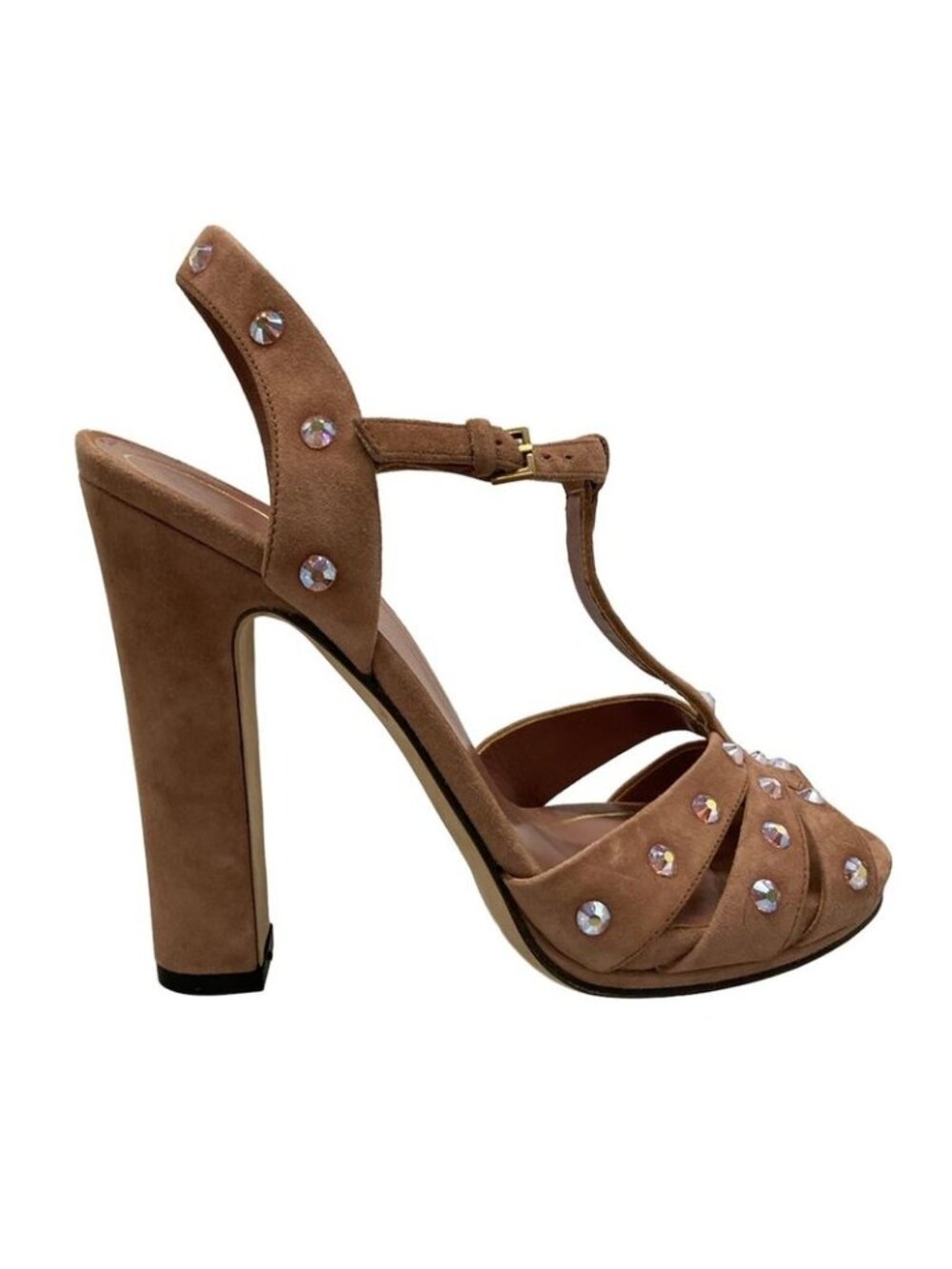 Gucci Sandals 37 Pink Rhinestone - Picture 4 of 10